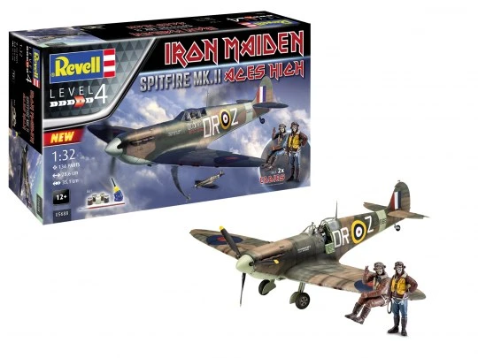 Revell Of Germany Spitfire Mk.II "Aces High" Iron Maiden 1:32 Scale