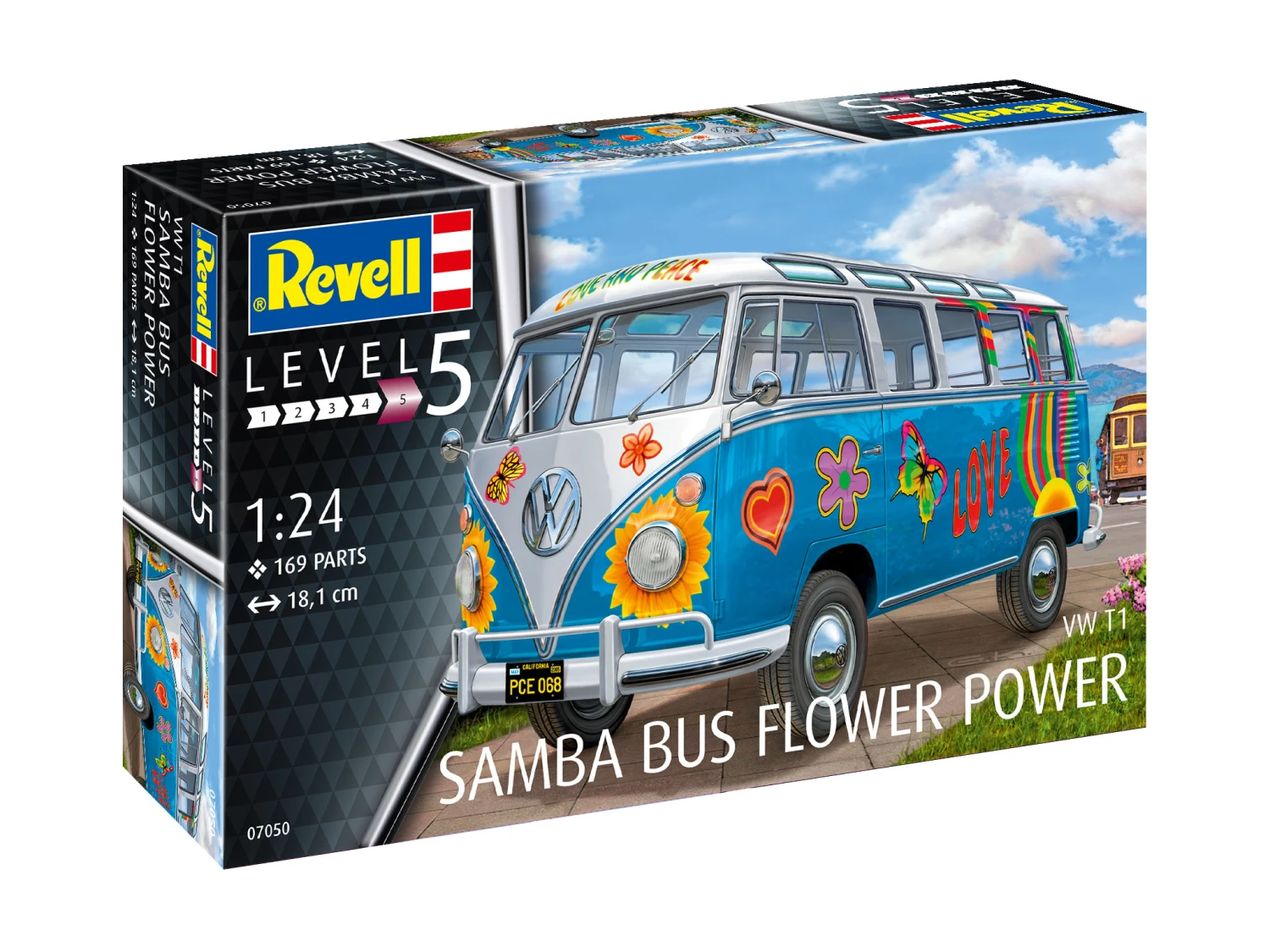 Revell Of Germany Volkswagen Samba T1 "Flower Power" 1/24 Scale - Image 2