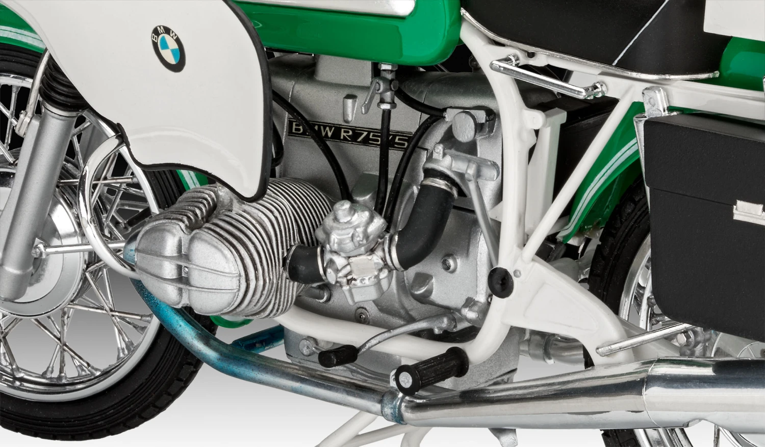 Revell Of Germany BMW R75/5 Police Motorcycle 1:8 Scale - Image 3