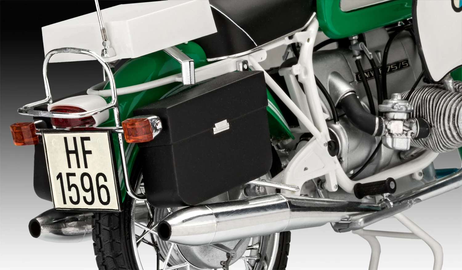 Revell Of Germany BMW R75/5 Police Motorcycle 1:8 Scale - Image 4