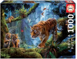EDUCA BORRAS - 1000 Pcs. Tigers In The Tree Puzzle