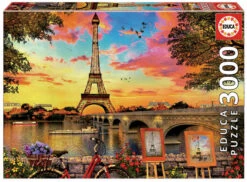EDUCA BORRAS - 3000 PCS. Sunset In Paris Puzzle