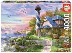 EDUCA BORRAS - 4000 PCS. Lighthouse At Rock Bay Puzzle