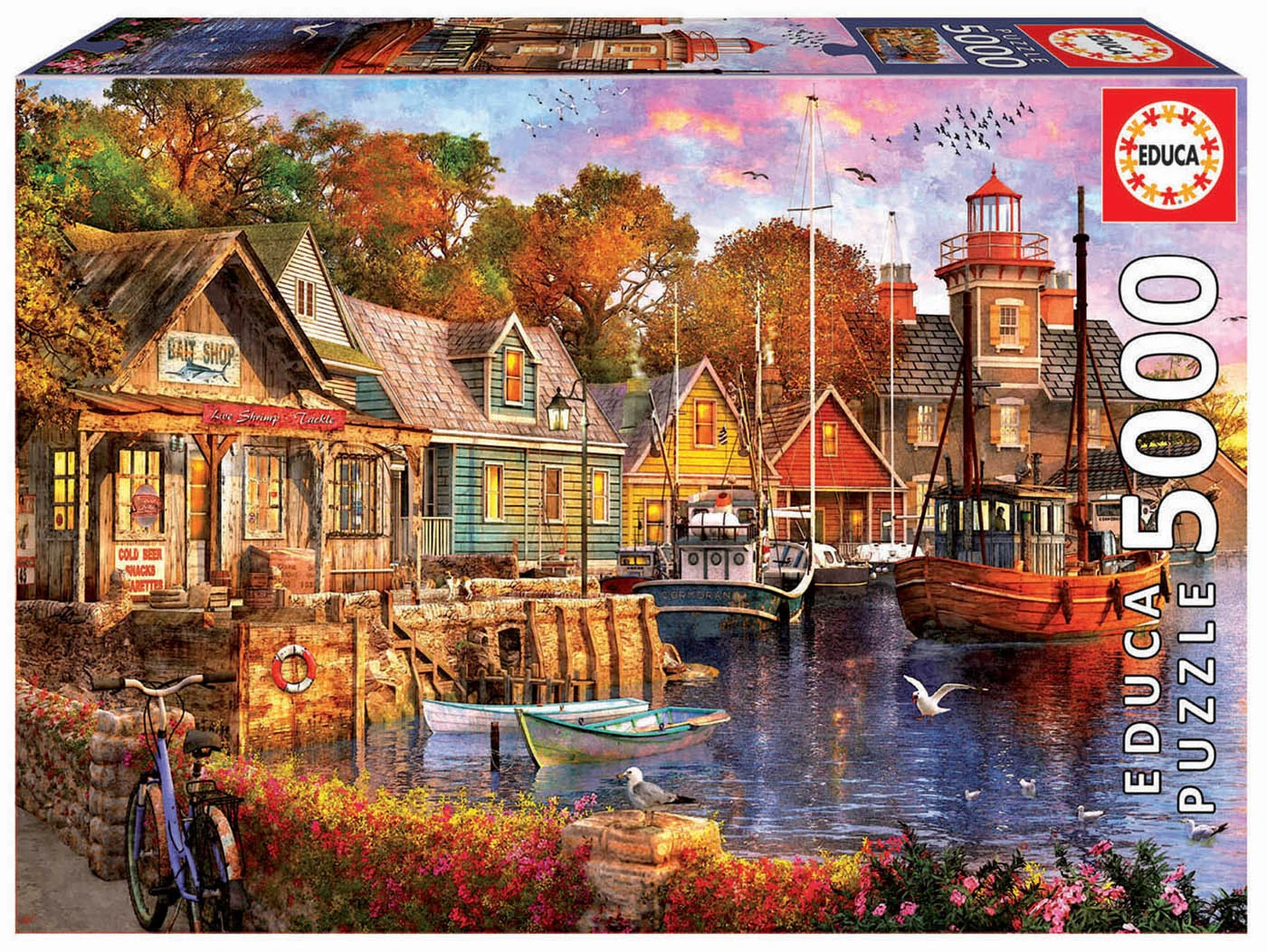 EDUCA BORRAS - 5000 PCS. The Harbour Evening Puzzle