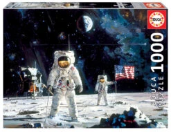 EDUCA BORRAS - 1000 PCS. First Men On The Moon, Robert McCall Puzzle