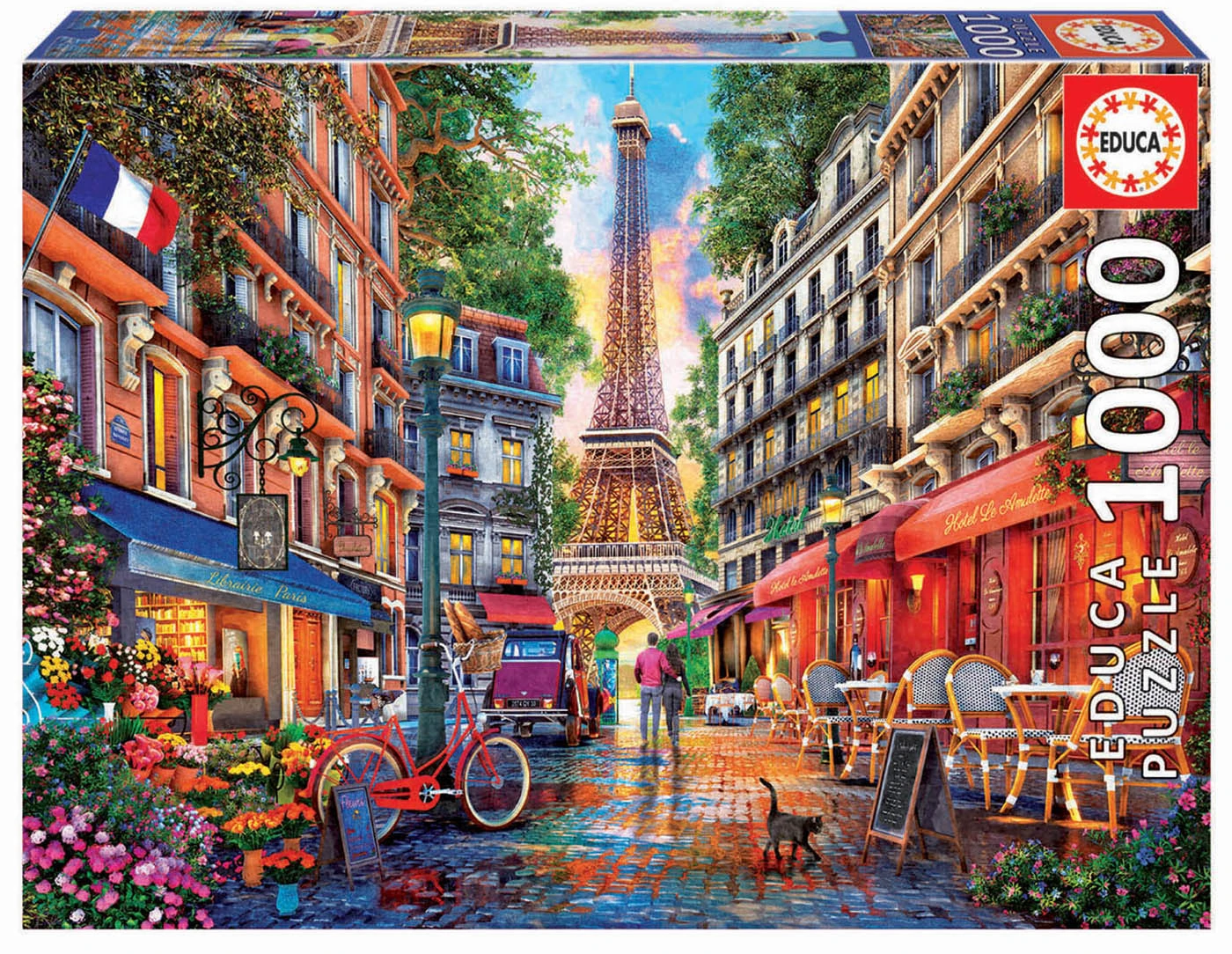 EDUCA BORRAS - 1000 Pcs. Paris, Dominic Davison Puzzle