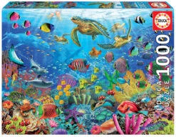 EDUCA BORRAS - 1000 Pcs. Tropical Fantasy Turtles Puzzle