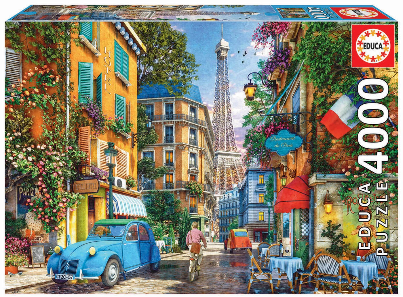 EDUCA BORRAS - 4000 PCS. The Old Streets Of Paris Puzzle