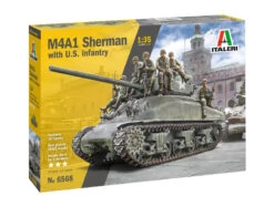 Italeri M4A1 Sherman With U.S. Infantry 1:35 Scale