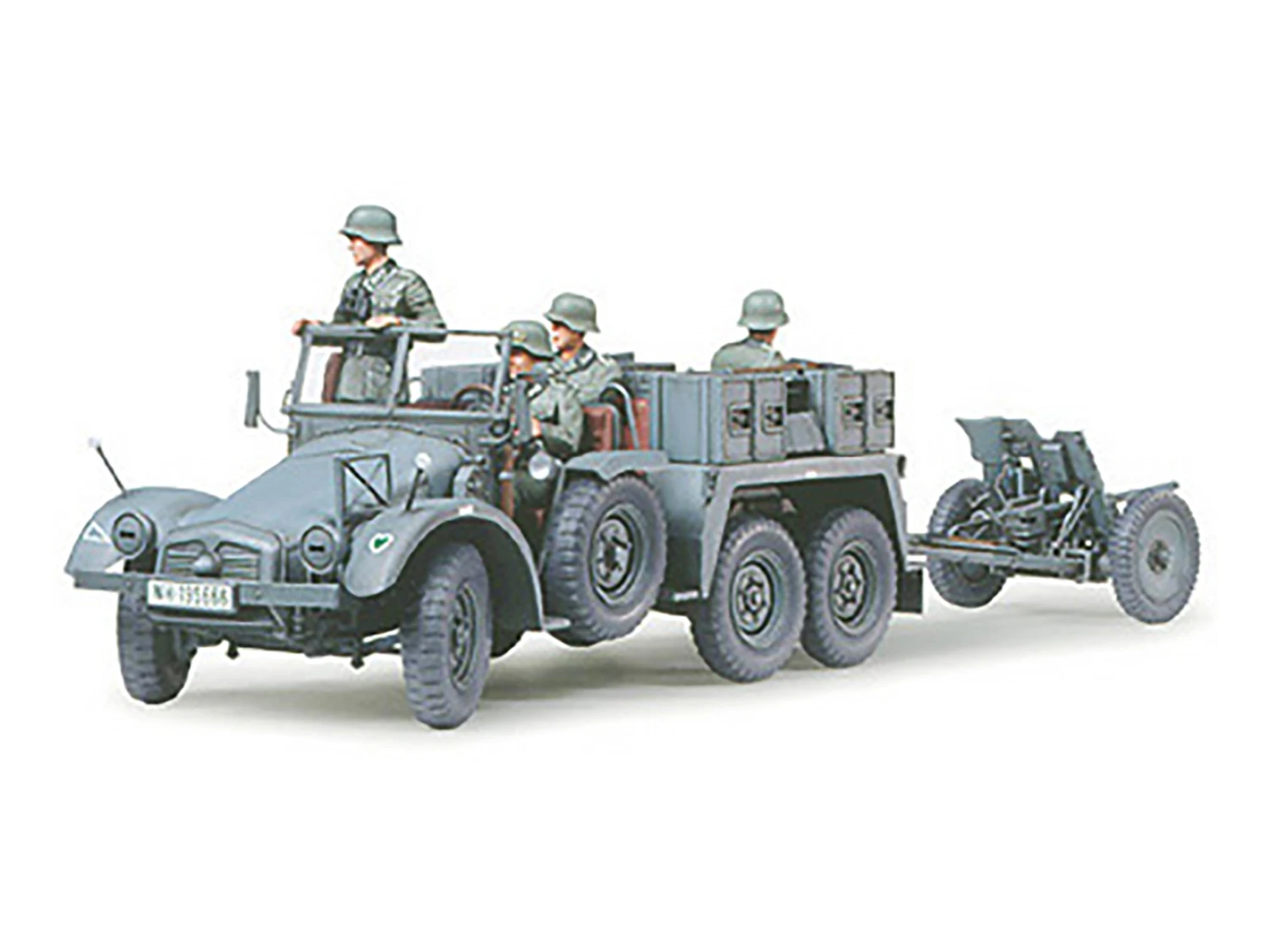 Tamiya Krupp Protze 1 Ton (6x4) Kfz.69 Towing Truck With 3.7cm Pak 1:35 Scale