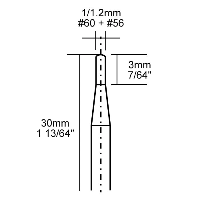 Proxxon - Tungsten Carbide Spear Drills 2 Pcs. (1/32" + 3/64") - Image 2