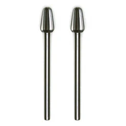 Proxxon - Tungsten Vanadium Cutter, Rounded Cone, 2 Pcs., 5/32" + 15/64"