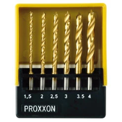 Proxxon - HSS Twist Drill Set, Titanium Nitrate Coated With Brad Point