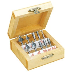 Proxxon - Router Bit Set, 10 Pcs., In Wooden Box