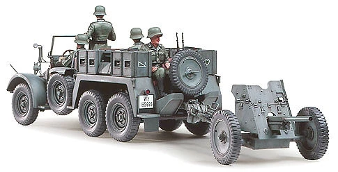 Tamiya Krupp Protze 1 Ton (6x4) Kfz.69 Towing Truck With 3.7cm Pak 1:35 Scale - Image 3