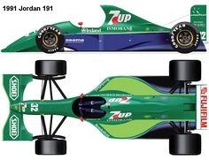 Tameo TMK143 Jordan 191 Ford - 1991 - White Metal Car Kit - Scale 1:43, Made In Italy - Image 3