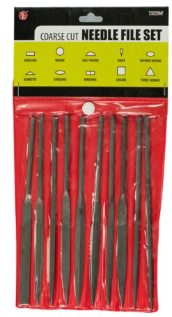Sona 10 Piece Needle File Set, Coarse Cut 7" (5mmx 180mm)