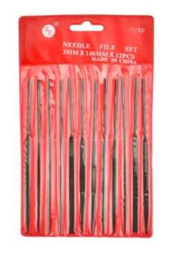 Hawk Fine Cut Needle File Set, 12Pc. 5-1/2" (3mm X 140mm)