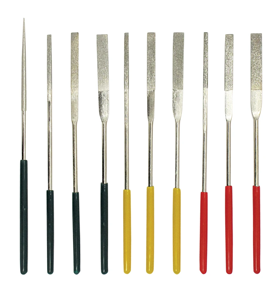 Model Expo Tools - 5-1/2" 10 Pc. Diamond Needle File Set