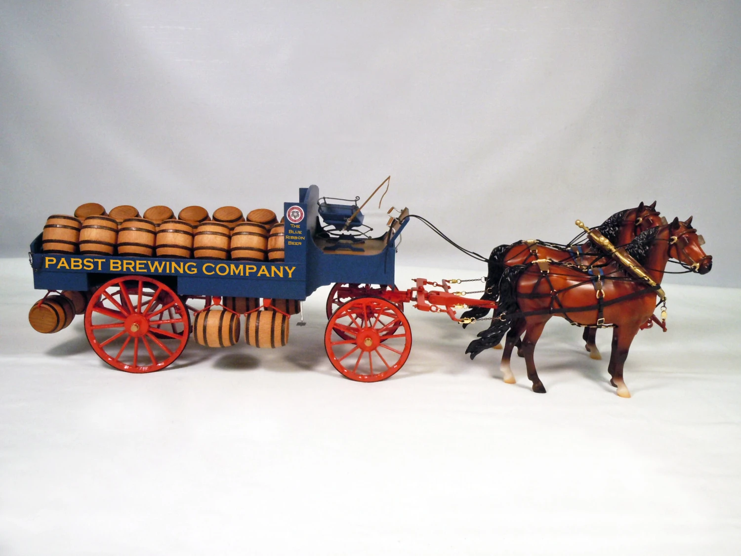 Beer Wagon Harnessed Breyer Horses Combo 1:12 Scale