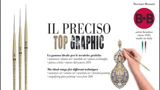 Borciani E Bonazzi 26742 "IL PRECISO" Top Graphic 9 Brush Kit - Image 3