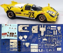 Tameo FERRARI 512 S 1000Km SPA 1970 Derek Bell Hugues De Fierlant 1:43 Scale Kit