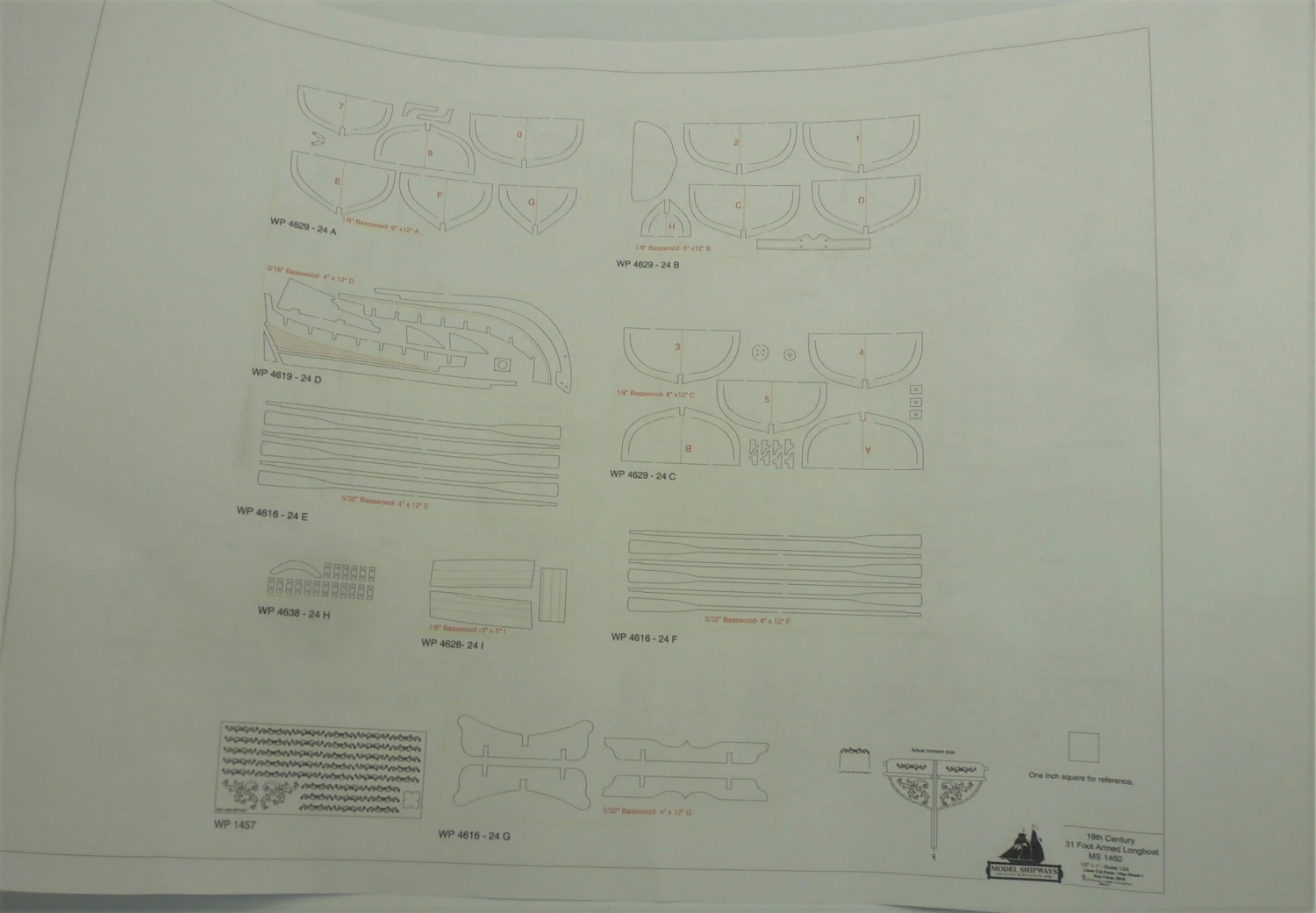 Model Shipways 18th Century Armed Longboat 1:24 Scale With Tools & Paint - Image 10