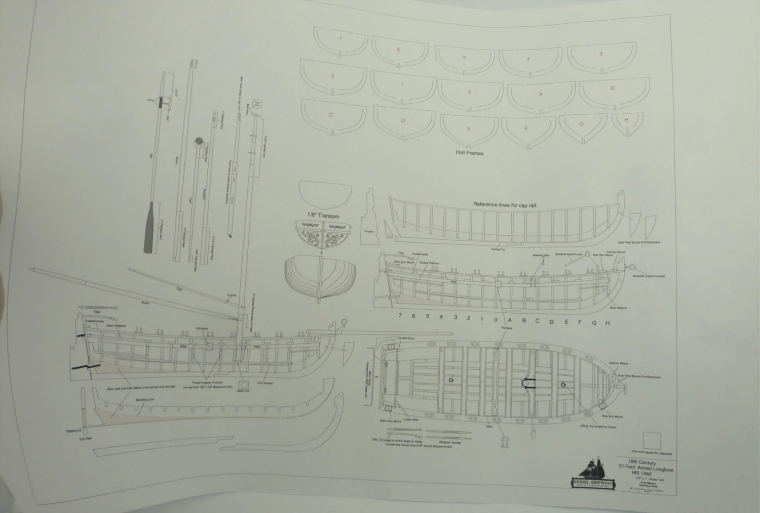 Model Shipways 18th Century Armed Longboat 1:24 Scale With Tools & Paint - Image 11