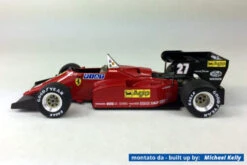 Tameo TMK420 Ferrari 126 C4-M2 - 1984 - White Metal Car Kit - Scale 1:43, Made In Italy