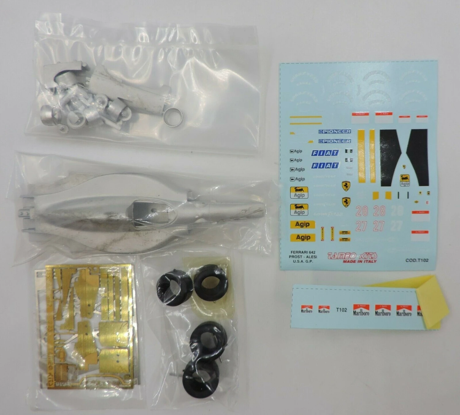 Tameo TMK 136 Ferrari 642 - White Metal Car Kit - Scale 1:43, RP-GB - Image 2