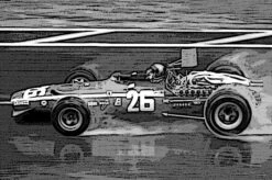 Tameo TMK 399 FERRARI 312 F1-68 French GP 1968 - White Metal Car Kit - Scale 1:43