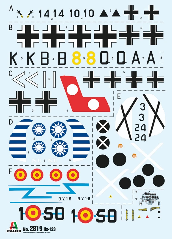 Italeri #2819 Henschel HS123 1:48 Scale - Image 2