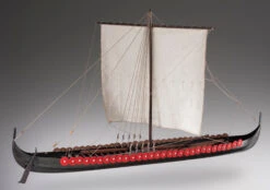Dusek D005 Viking Longship - Plank-On-Frame Wood Ship Model Kit - 1:35 Scale - 850 Mm (34") Long