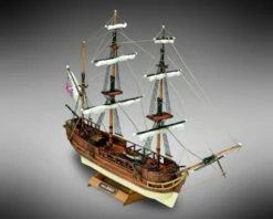 Mamoli MM03 HMS Beagle - Wooden Model Kit With Pre-carved Hull - Scale 1/121 - Length 350 Mm - Height 220 Mm