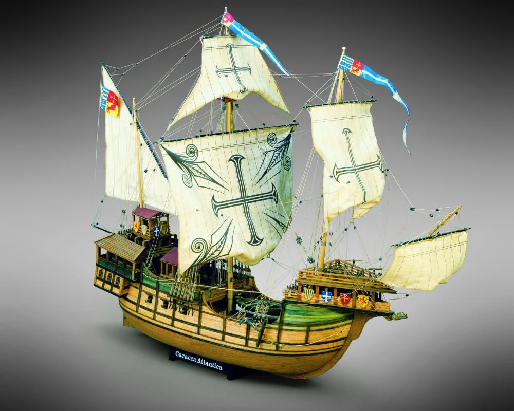 Mamoli MV21 Sao Miguel Caracca Atlantica Model Ship Kit - Scale 1/54 - Length 33.2 In - Height 24.8 In