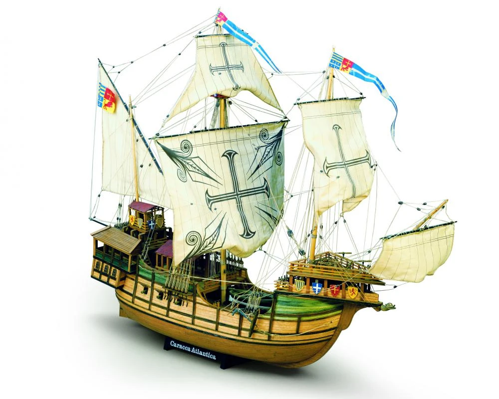 Mamoli MV21 Sao Miguel Caracca Atlantica Model Ship Kit - Scale 1/54 - Length 33.2 In - Height 24.8 In - Image 2