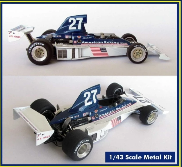 Tameo TWU 044 Parnelli VPJ4B Mario Andretti 1976 US West GP - White Metal Car Kit - Scale 1:43 - Image 7